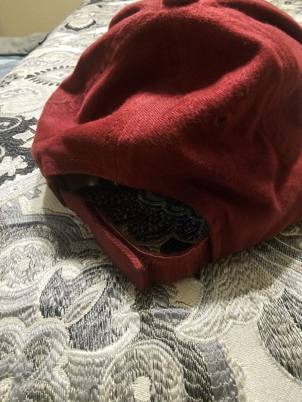 OTTO Maroon Embroidered Script Baseball Cap - Picture 4 of 7
